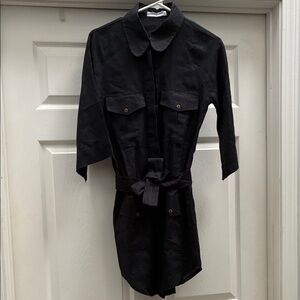 Pampelone Black Shirt Dress